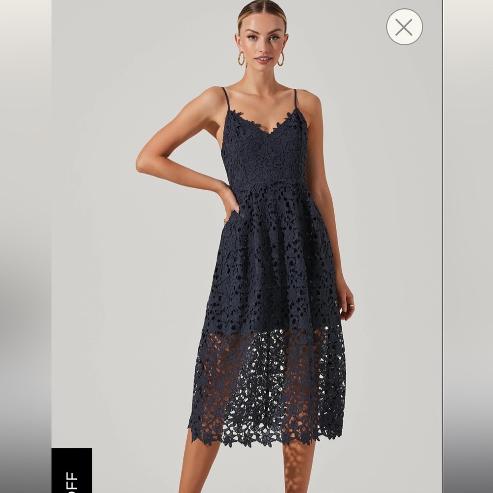 COPY - ASTR the Label Lace A Line midi dress